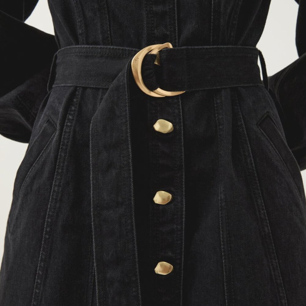 AJE Maya Denim Midi Dress - Picture 4 of 8
